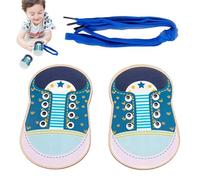 Allacciatura - Giocattoli per scarpe per bambini - Skill Builder, Gioco di formazione per bambini | Holzmontessori - Autorità di attività, pratica precoce -strumento, capacità motorie interattive