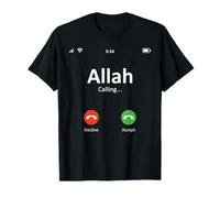 Allah Chiama Dio Religione Islamica Ramadan Musulmano Maglietta