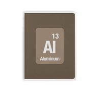 All'alluminio elemento chimico Chem Notebook Gum copertina diario copertina morbida diario