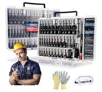 Allalonga 46 Piece Magnetic Impact Nut Driver Set, 80 Piece Drill Bit Set with Socket Adapters for Impact Drill Socket Adapters Bit Extention Wing Nut Driver Pivoting Nut Setter for Work(80PCS)
