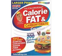 Allan Borushek CalorieKing Larger Print Calorie, Fat & Carbohydrate (Tascabile)