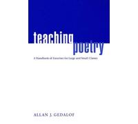 Allan J. Gedalof Teaching Poetry (Tascabile)