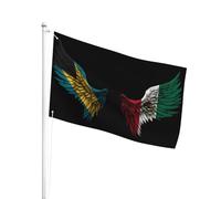 All'Aperto Bandiera Da Giardino 90X150Cm Bahamas And Mexico Bandiera Da Dell'Individualità Resistente Ai Raggi Uv Bandiera Da Pirati Per La Fattoria All'Aperto, Giardino, Cortile