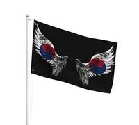 All'Aperto Bandiera Da Giardino South Korea Bandiera Da Cortile Resistente Ai Raggi Uv Bandiera Da Esterno Per Giardino, Cortile, La Fattoria All'Aperto, 3X5 Ft