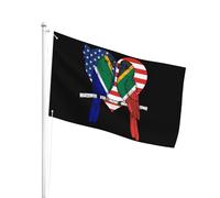 All'Aperto Bandiera Da Personalizzata 90X150Cm South African Parrot Loves America Heart Bandiera Da Cortile Colore Vivido Bandiera Da Giardino Per Cortile, La Fattoria All'Aperto, Camion