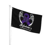 All'Aperto Bandiera Pirati Angel Alzheimer'S Cancer Awareness Striscione Da Giardino Outdoor Bandiera Da Cortile Per Barca, La Fattoria All'Aperto, Feste, 3X5 Ft