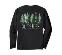 All'aperto Bosco Foresta off Grid All'aperto Amante della Natura Maglia a Manica