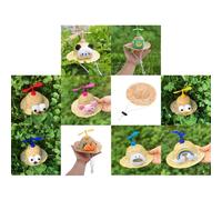 All'Aperto Cane Cucito a Mano Paglia Cappello Cucciolo Photo-Props Copricapo