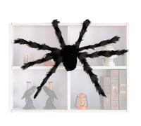 all'aperto di Halloween, 75 cm di peluche, decorazione web ragno, decorazione web ragno, decorazione di Halloween ragno, decorazione di Halloween ragno flessibile con gli occhi