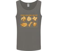 Allarga Le Tue Ali E Friggi Divertente Pollo BBQ Uomo Canotta