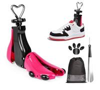 Allarga Scarpe Uomo Donna - Forme per Scarpe di Forma per Scarpe Troppo Strette Tendiscarpe Regolabile in Lunghezza e Larghezza Disponibile in Due Misure Adatto a Scarpe di Misura 36-48 (Rosso, 36-41)