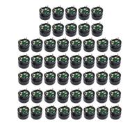 Allarme 12 , Piezoelettrico Elettromagnetico | 50 Pezzi Di Allarme Di Tipo AC 2Khz | Mini Altoparlanti, Passivo Portatile Facile Installazione