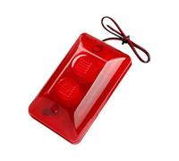 Allarme a filo forte da 120 dB con luce LED lampeggiante, 15 W, grande potenza di sicurezza, facile da usare, per interni ed esterni, filo di difesa suono e luce