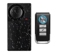 Allarme a vibrazione per auto, telecomando 3 x 6 x 1 cm, sensore in materiale ABS, dispositivo antifurto impermeabile con forte avviso di 110 dB, di sicurezza automobilistico per auto