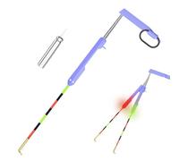 Allarme Abboccata Pesce - Indicatore luminoso LED con allarme intelligente per morso,Indicatore Elettronico LED per Canna,per mare, lago, fiume, viaggi, barca, campeggio, surf casting