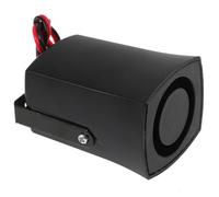 Allarme Acustico Retromarcia in Plastica Nera 105db 12v 10w | Segnale Bibi a Sei Toni, per Auto e Pedoni in Manovra, 4ω, 0, 5-1a