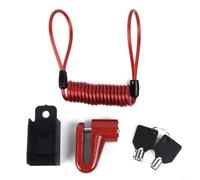 Allarme antifurto per moto, 110 dB, con perno da 7 mm (rosso) | Sirena ad alto volume da 110 dB, sensore di vibrazione, modalità auto-braccio, ferma i ladri istantaneamente