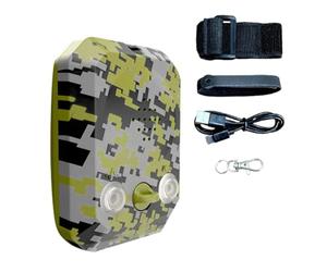 Allarme antistrappo - Dispositivo di sicurezza esterno da 5,4 cm, impermeabile IP65, alimentato a batteria, con ricarica di tipo C, per campeggio, escursionismo, sopravvivenza, caccia,