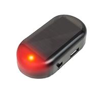 Allarme Auto energia Solare simulato Allarme fittizio, di Sicurezza Auto Allarme Finta Luce, antifurto LED Lampeggiante con Porta USB, Luce di Sicurezza di Avvertimento Solare