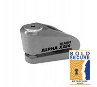 ALLARME BLOCCAGGIO DISCO FRENO ALFA XA14 NERO/GIALLO FLUO (PIN 14MM) (VECCHIO CO