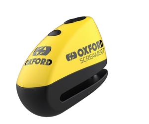 ALLARME BLOCCAGGIO DISCO FRENO MODELLO SCREAMER XA7, PERNO 7MM, NERO/GIALLO FLUO