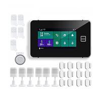 Allarme Casa Senza Fili, G60B di allarme di sicurezza Tuya Wifi GSM Smart Home Antift Antift Alarm Tempement Umidità Visualizza Controllo app(K)