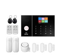 Allarme Casa Senza Fili, Sicurezza Tuya GSM di allarme WiFi for la sicurezza aziendale Alarming Wareless Wireless Lavoro con sensore di porta Alexa(E)