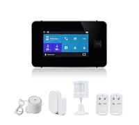 Allarme Casa Senza Fili, Wifi GSM di allarme wireless Tuya for la protezione della sicurezza domestica Smart Home Protection Residential House Detector Motion Sensor(Set A)