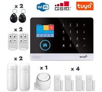 Allarme casa sistema antifurto completo GSM WIFI Touch 433MHz Tuya SmartLife