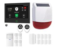 ALLARME CASA WIRELESS Sistema di allarme senza fili Antifurto casa wireless con sirena esterna solare Wi-Fi 4G GSM
