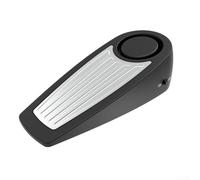 Allarme compatto per fermaporta con tono e vibrazione da 130 dB, per casa, appartamento e per esigenze di sicurezza in alloggi condivisi (nero)