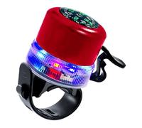 Allarme con bussola e luce visibile, unità manubrio ricaricabile tramite USB per corse quotidiane e serali, ricaricabile, avvisatore ciclico, unità manubrio, bussola, luce superiore, attacco USB