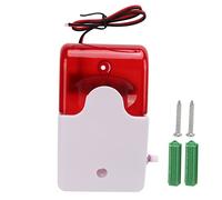 Allarme con Luce Sonora, Sirena Stroboscopica Cablata, Dispositivo di Avviso di Sicurezza Resistente Agli Urti Regolabile - Luce Rossa Lampeggiante e Design con Cicalino Ad Alto (24V)