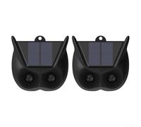 Allarme con sensore di movimento a energia solare, con luce lampeggiante, per repellente per animali esterni, rilevatore a infrarossi resistente alle intemperie per la sicurezza del giardino e della