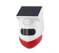 Allarme con sensore di movimento a infrarossi ad energia solare, IP67, impermeabile, 120 dB, sirena con stroboscopio, per terreni agricoli all'aperto, deterrente cinghiale CT80L, portata di