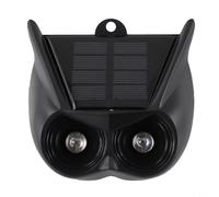 Allarme con sensore di movimento ad energia solare, per la sicurezza esterna, repellente per animali attivato dal movimento, con luce lampeggiante, rilevatore a infrarossi resistente alle intemperie