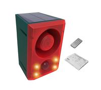 Allarme con sensore di movimento con di sicurezza e luce di allarme, dispositivo di sicurezza esterno con 3 modalità di lavoro, volume e registrazione regolabili, creatore di rumori forti per