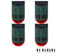 Allarme con sensore di movimento solare per esterni - 129 dB rumoroso rumore, rilevatore di movimento ad ultrasuoni multibanda ad alta frequenza con luce stroboscopica, per Yard Farm Garden