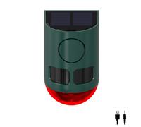 Allarme con sensore di movimento solare per esterni - 129 dB rumoroso rumore, rilevatore di movimento ad ultrasuoni multibanda ad alta frequenza con luce stroboscopica, per Yard Farm Garden