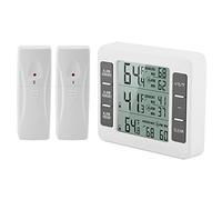 Allarme congelatore con allarme acustico e 2 sensori wireless, termometro da frigorifero per interni ed esterni per cucina domestica