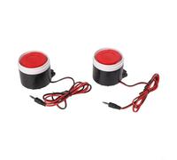 Allarme da interno cablato da 120 dB, cicalino piezoelettrico da 12 V CC con alloggiamento in metallo-ABS, per la sicurezza domestica e locali commerciali