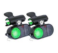 Allarme da pesca - 2 campane da pesca | Sensibile clip-on elettronico campanello indicatore di canna da pesca con luce LED e suono | Allarmi morsi di pesce per canne da pesca, rilevamento morso