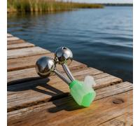 Allarme da pesca per acqua salata per pesca notturna che emette un segnale acustico quando la canna si sposta a causa di un colpo di pesce o movimento delle onde (A-10 pezzi)
