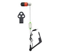 Allarme da pesca robusto con indicatore LED luminoso, design facile da usare per gli appassionati di pesca all'aperto (rosso)
