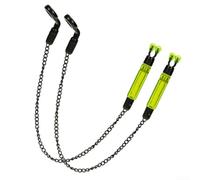 Allarme da pesca wireless sensibile segnale oscillante con indicatore di morso, compatibile con bobina per attrezzatura da carpa, la confezione include 2 pezzi per avvisi di pesca (ciano)