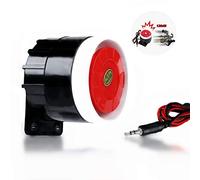 Allarme DC 12V Mini Rosso Cablato Corno Sirena Suono Sistema di Allarme Avvertimento Corno per La Sicurezza Domestica 120dB, Sistema di Allarme Suono di Sicurezza Sistema