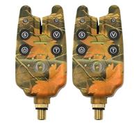 Allarme di Abboccata da Pesca, 2 Pezzi Allarme di Abboccata da Pesca con Indicatore LED, Allarme di Abboccata con Controllo Volume + Tono, Allarme di Abboccata per Pesca alla Carpa e al Luccio