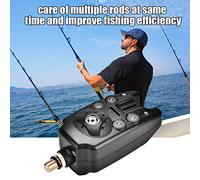 Allarme di Abboccata da Pesca a LED con Tono e Volume Regolabili, Indicatore di Allarme Pesce Sensibile per Pescatori, Metallo Resistente e Plastica, Giallo o, Dimensioni: 4,5 X 2 X 1,6
