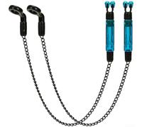 Allarme di abboccata da pesca wireless, 2 pezzi, in ABS ultra sensibile | Rilevamento ultra sensibile, avvisi precisi di morso, trasmissione wireless, set da 2 pezzi, ciano, blu, rosso, verde