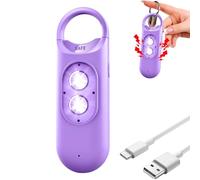 Allarme di sicurezza personale per donne, di sicurezza extra forte, allarme sonoro 130dB con luce stroboscopica, per anziani, familiari, bambini, sorelle, anziani, all'aperto, università